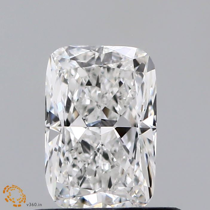 0.71 Carat Cushion Lab Grown Diamond, Very Good Polish, E Color, VVS2 Clarity