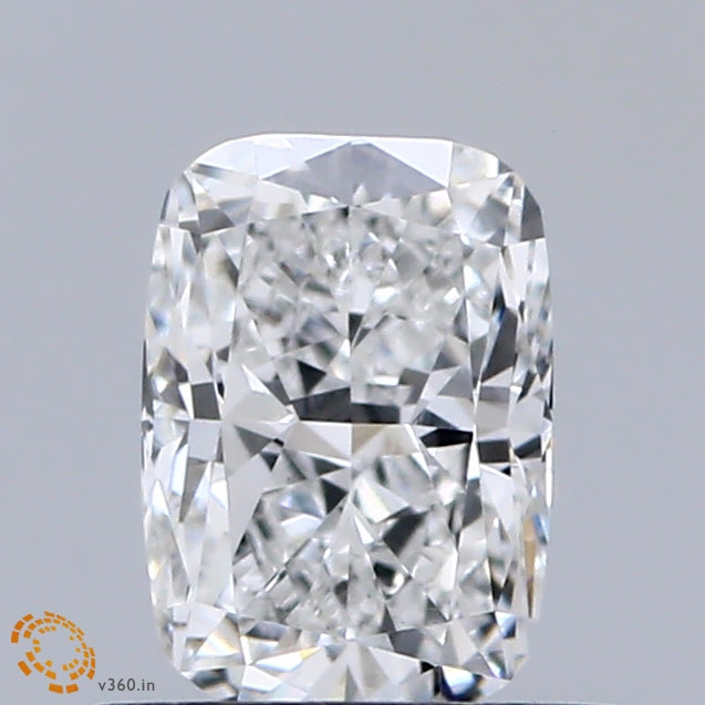 0.72 Carat Cushion Lab Grown Diamond, Excellent Polish, E Color, VVS2 Clarity