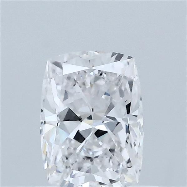 0.74 Carat Cushion Lab Grown Diamond, Excellent Polish, D Color, VVS2 Clarity