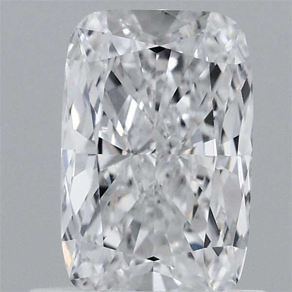 0.76 Carat Cushion Lab Grown Diamond, Excellent Polish, D Color, VVS2 Clarity