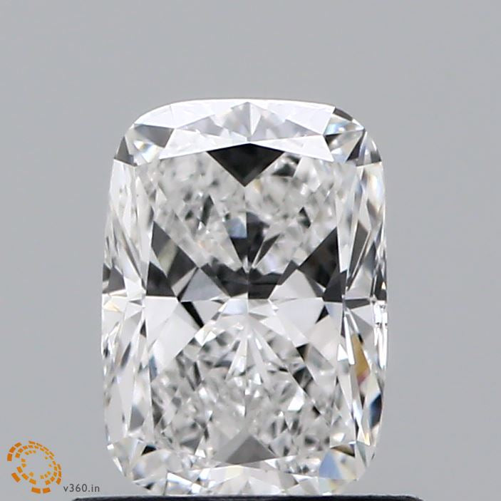 0.76 Carat Cushion Lab Grown Diamond, Excellent Polish, E Color, VS2 Clarity