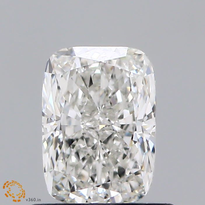 0.82 Carat Cushion Lab Grown Diamond, Excellent Polish, F Color, VVS2 Clarity