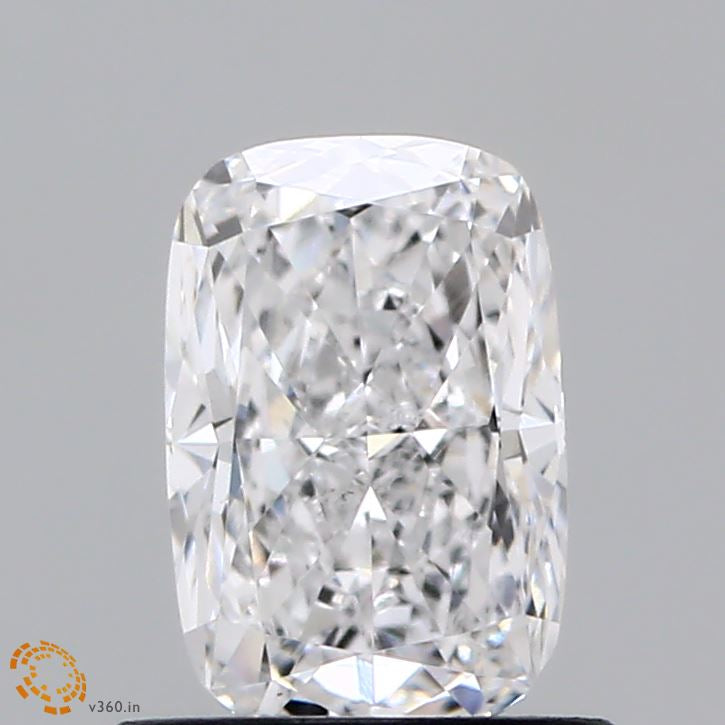 0.83 Carat Cushion Lab Grown Diamond, Very Good Polish, D Color, VS1 Clarity