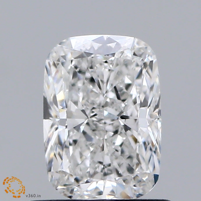 0.86 Carat Cushion Lab Grown Diamond, Very Good Polish, E Color, VS1 Clarity