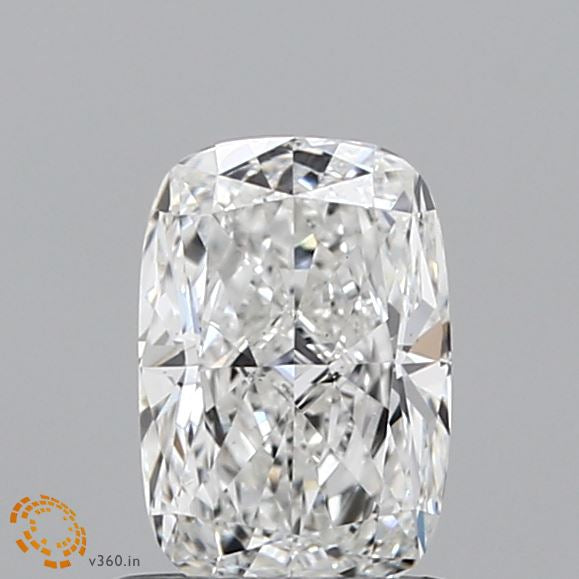 0.91 Carat Cushion Lab Grown Diamond, Excellent Polish, F Color, VS1 Clarity
