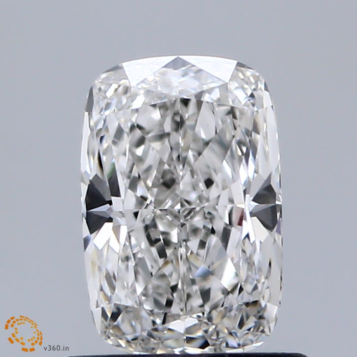 0.92 Carat Cushion Lab Grown Diamond, Excellent Polish, F Color, VS1 Clarity