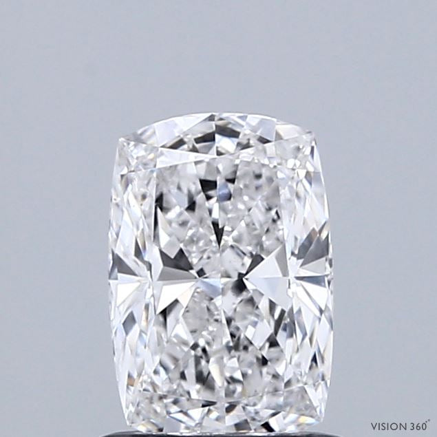 1.01 Carat Cushion Lab Grown Diamond, Excellent Polish, D Color, VS1 Clarity