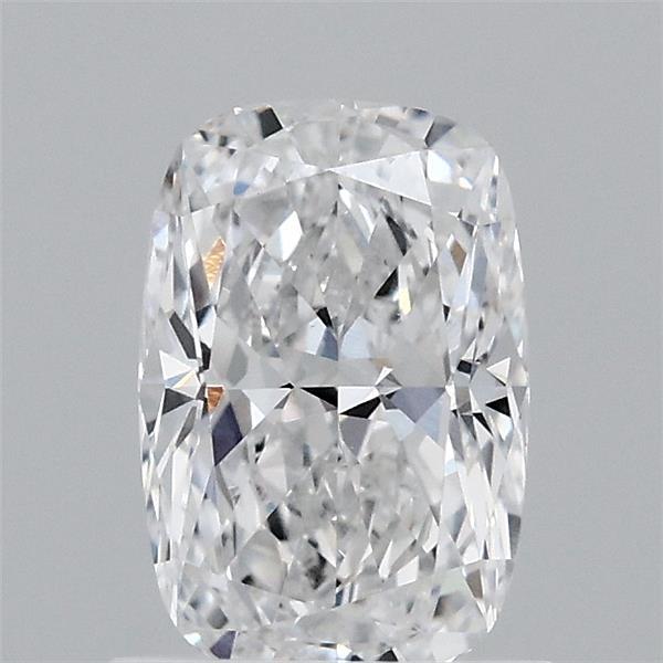 1.09 Carat Cushion Lab Grown Diamond, Excellent Polish, D Color, VVS2 Clarity