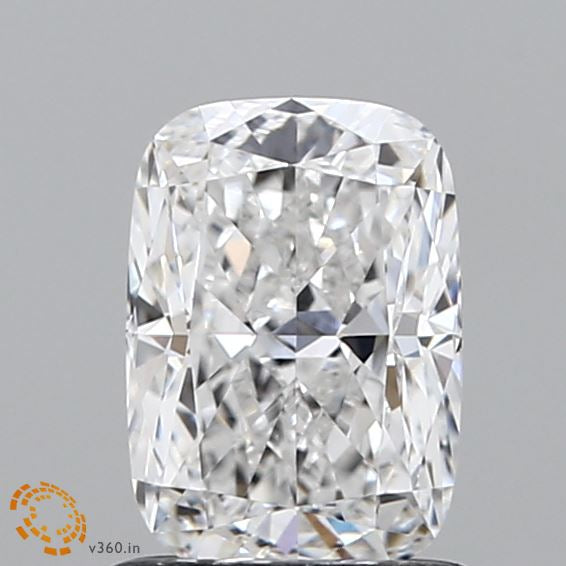 1.16 Carat Cushion Lab Grown Diamond, Excellent Polish, E Color, VVS2 Clarity