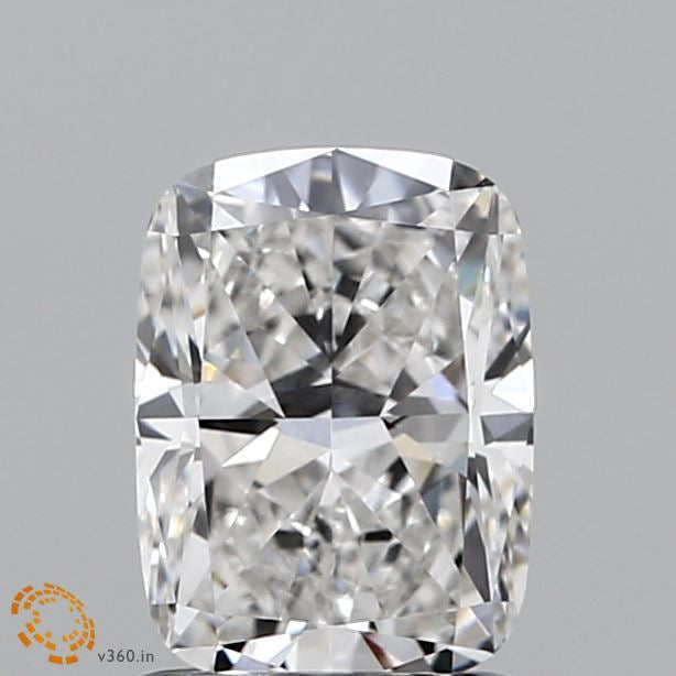 1.40 Carat Cushion Lab Grown Diamond, Excellent Polish, F Color, VVS2 Clarity