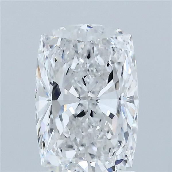 1.50 Carat Cushion Lab Grown Diamond, Excellent Polish, D Color, VVS2 Clarity