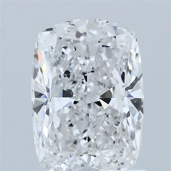 1.50 Carat Cushion Lab Grown Diamond, Excellent Polish, D Color, VVS2 Clarity