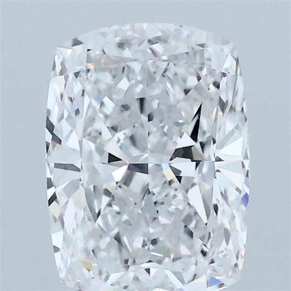 1.50 Carat Cushion Lab Grown Diamond, Excellent Polish, D Color, VVS2 Clarity