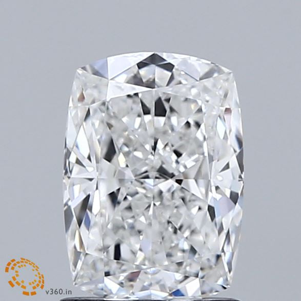 1.50 Carat Cushion Lab Grown Diamond, Excellent Polish, E Color, VVS1 Clarity