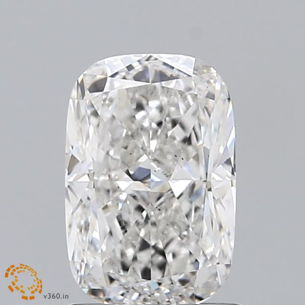 1.51 Carat Cushion Lab Grown Diamond, Excellent Polish, E Color, VS2 Clarity