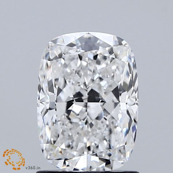 1.52 Carat Cushion Lab Grown Diamond, Excellent Polish, E Color, VS1 Clarity