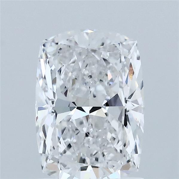 1.53 Carat Cushion Lab Grown Diamond, Excellent Polish, D Color, VVS2 Clarity