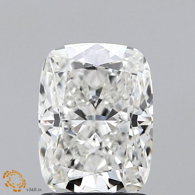 1.54 Carat Cushion Lab Grown Diamond, Excellent Polish, F Color, VS1 Clarity