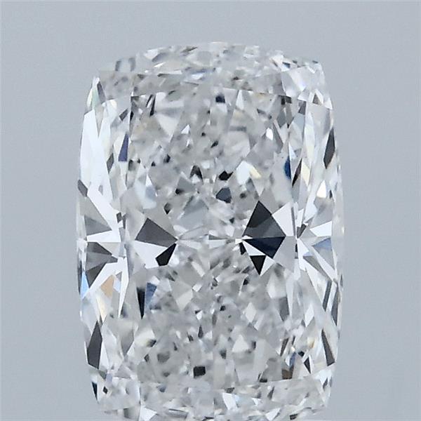 1.58 Carat Cushion Lab Grown Diamond, Excellent Polish, D Color, VS1 Clarity