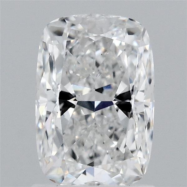 1.64 Carat Cushion Lab Grown Diamond, Excellent Polish, E Color, VS1 Clarity