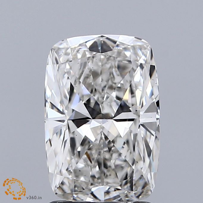 1.71 Carat Cushion Lab Grown Diamond, Excellent Polish, F Color, VS2 Clarity