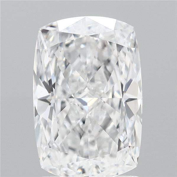2.00 Carat Cushion Lab Grown Diamond, Excellent Polish, D Color, VS1 Clarity
