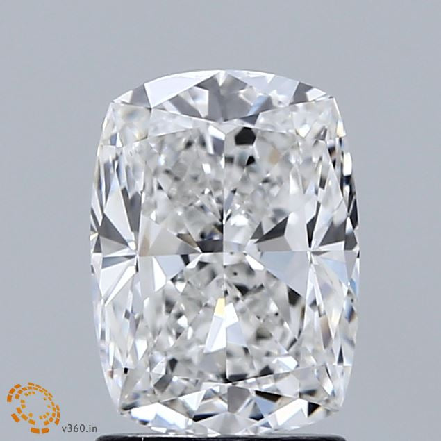 2.00 Carat Cushion Lab Grown Diamond, Excellent Polish, E Color, VS1 Clarity