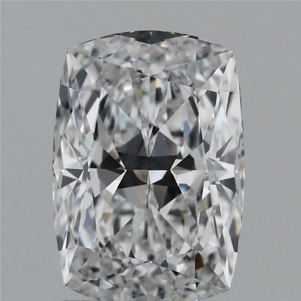 2.01 Carat Cushion Lab Grown Diamond, Excellent Polish, D Color, VS1 Clarity