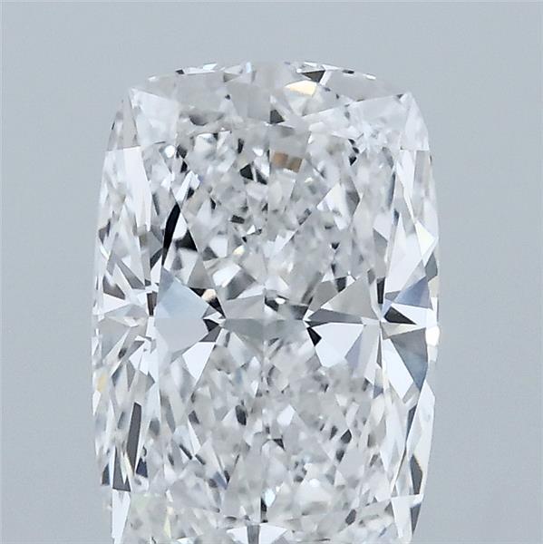 2.01 Carat Cushion Lab Grown Diamond, Excellent Polish, D Color, VVS2 Clarity