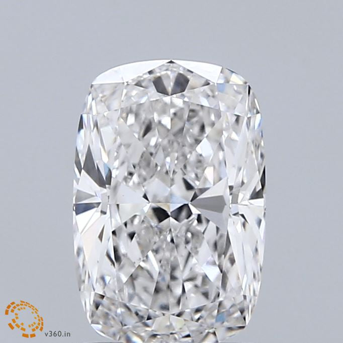 2.01 Carat Cushion Lab Grown Diamond, Excellent Polish, F Color, VS1 Clarity