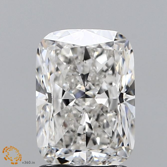 2.01 Carat Cushion Lab Grown Diamond, Excellent Cut, G Color, VVS2 Clarity