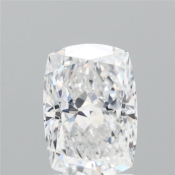 2.02 Carat Cushion Lab Grown Diamond, Excellent Polish, D Color, VS1 Clarity