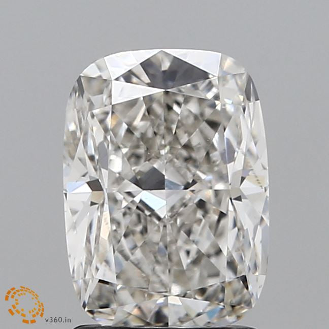 2.03 Carat Cushion Lab Grown Diamond, Excellent Polish, H Color, VS1 Clarity