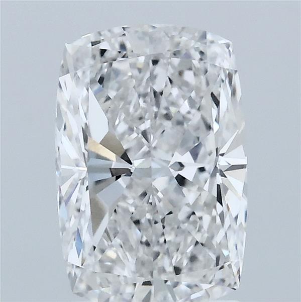 2.04 Carat Cushion Lab Grown Diamond, Excellent Polish, D Color, VVS2 Clarity