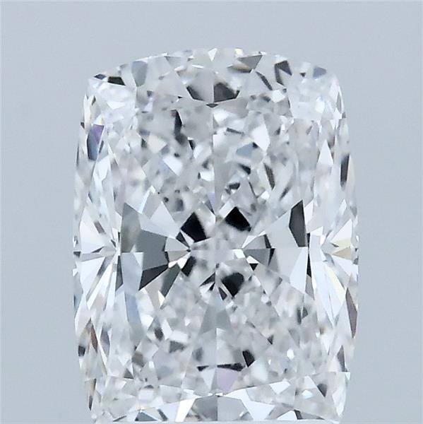 2.07 Carat Cushion Lab Grown Diamond, Excellent Polish, D Color, VVS2 Clarity