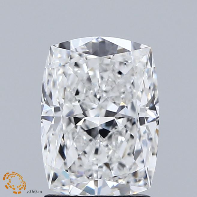 2.08 Carat Cushion Lab Grown Diamond, Excellent Polish, E Color, VVS2 Clarity