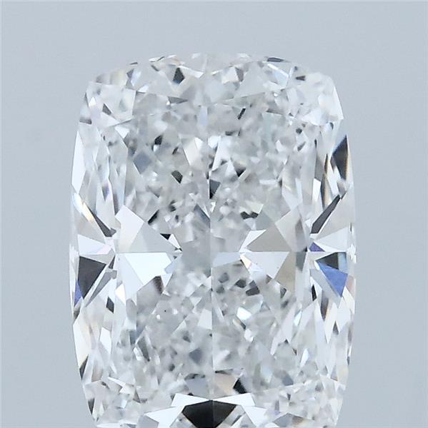 2.50 Carat Cushion Lab Grown Diamond, Excellent Polish, D Color, VVS2 Clarity