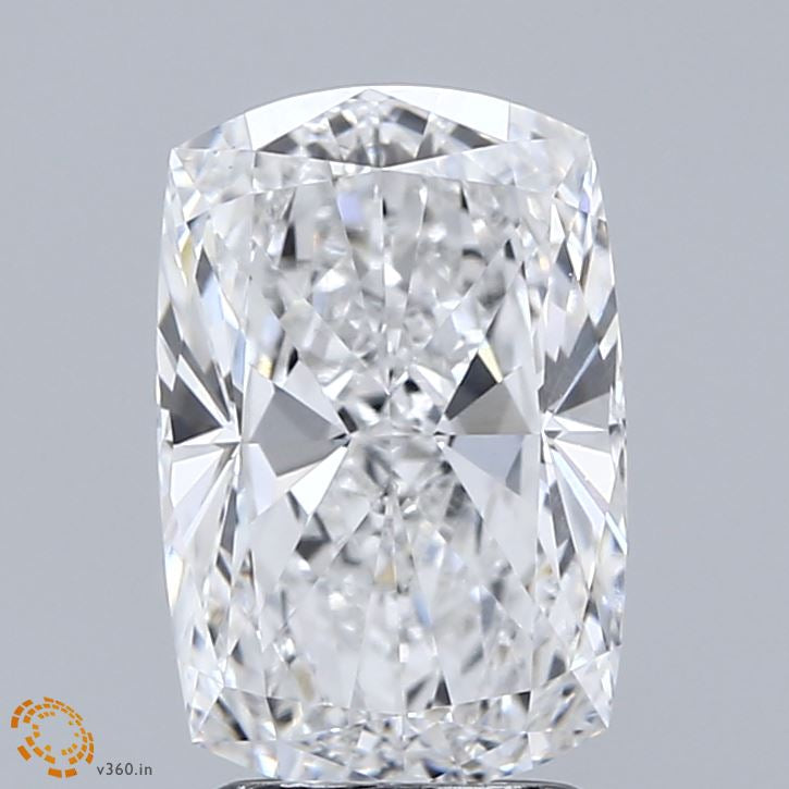 2.87 Carat Cushion Lab Grown Diamond, Excellent Polish, E Color, VS1 Clarity