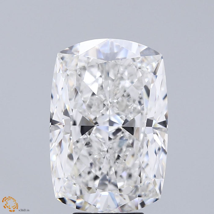 6.57 Carat Cushion Lab Grown Diamond, Excellent Polish, E Color, VVS1 Clarity
