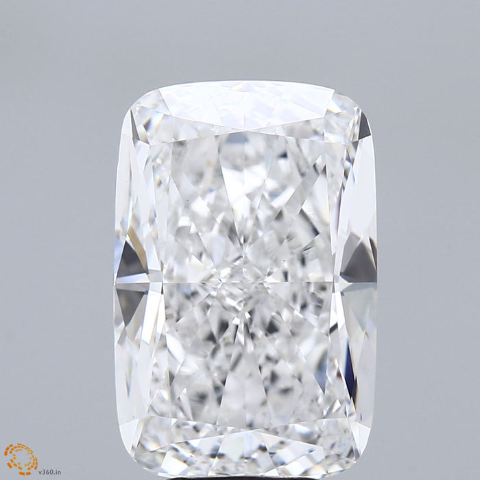7.63 Carat Cushion Lab Grown Diamond, Excellent Polish, D Color, VS1 Clarity
