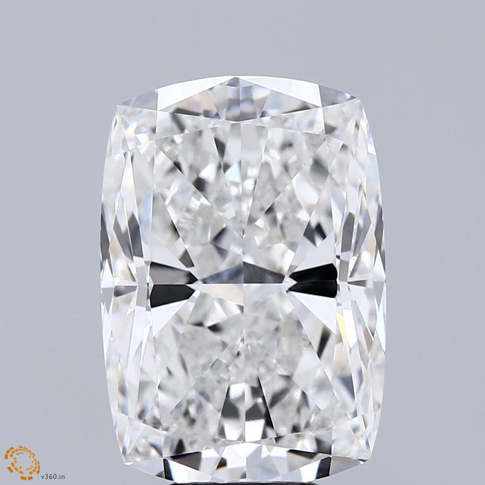 8.15 Carat Cushion Lab Grown Diamond, Excellent Polish, F Color, VVS2 Clarity