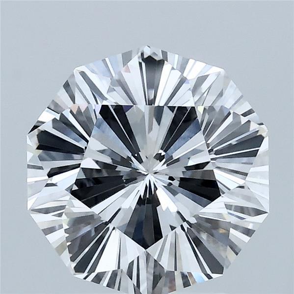 2.07 Carat Decagon Modified Brilliant Lab Grown Diamond, Excellent Polish, D Color, VVS2 Clarity