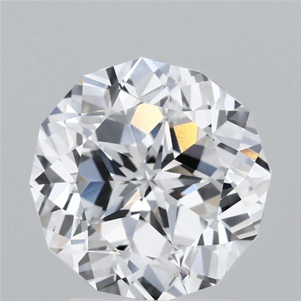 2.35 Carat Decagon Modified Brilliant Lab Grown Diamond, Excellent Polish, D Color, VVS2 Clarity