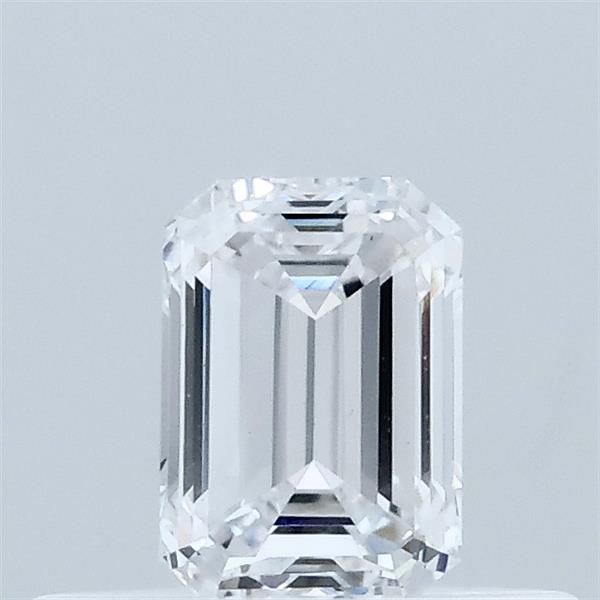 0.35 Carat Emerald Lab Grown Diamond, Very Good Polish, D Color, VVS2 Clarity