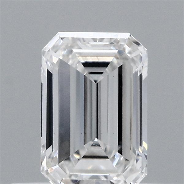 0.45 Carat Emerald Lab Grown Diamond, Very Good Polish, E Color, VS1 Clarity