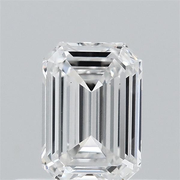 0.48 Carat Emerald Lab Grown Diamond, Very Good Polish, E Color, VS1 Clarity