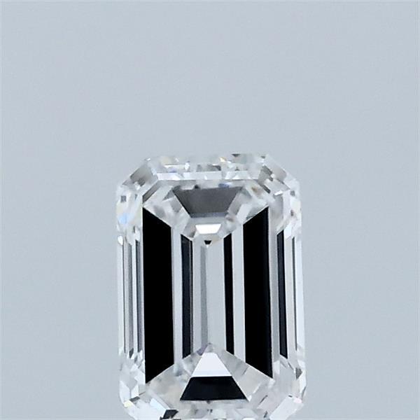 0.54 Carat Emerald Lab Grown Diamond, Very Good Polish, D Color, VS1 Clarity