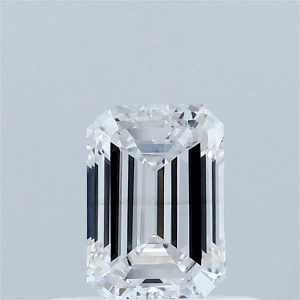 0.55 Carat Emerald Lab Grown Diamond, Very Good Polish, D Color, VS2 Clarity