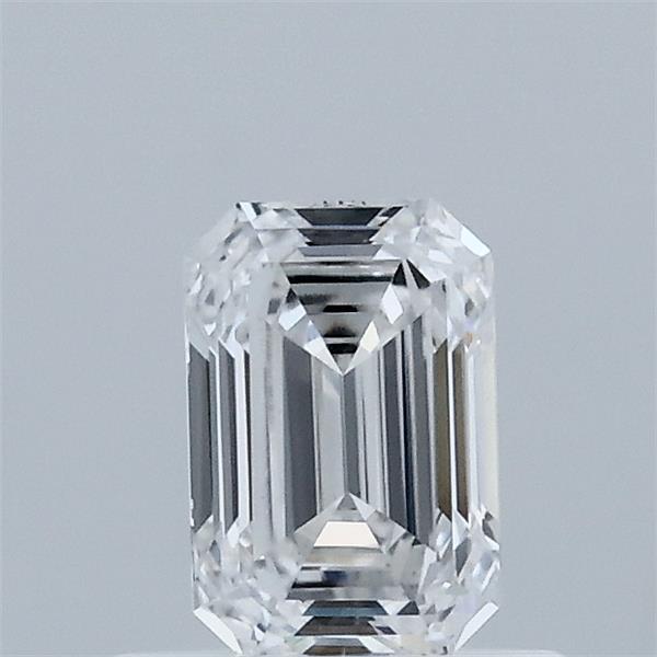 0.59 Carat Emerald Lab Grown Diamond, Very Good Polish, D Color, VS1 Clarity