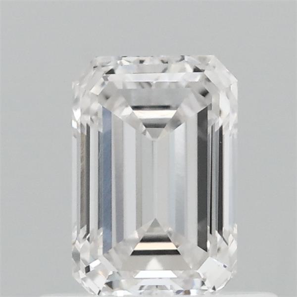 0.69 Carat Emerald Lab Grown Diamond, Excellent Polish, E Color, VVS1 Clarity